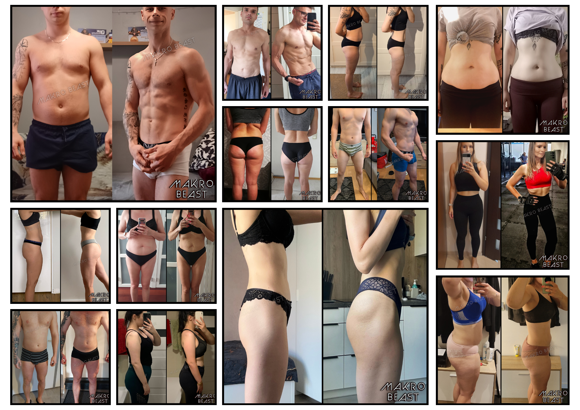 Metamorfozy sylwetki przed i po redukcji – efekty odchudzania klientów