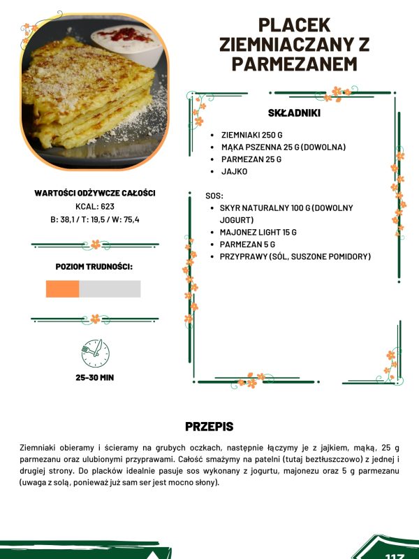 Placek ziemniaczany z parmezanem