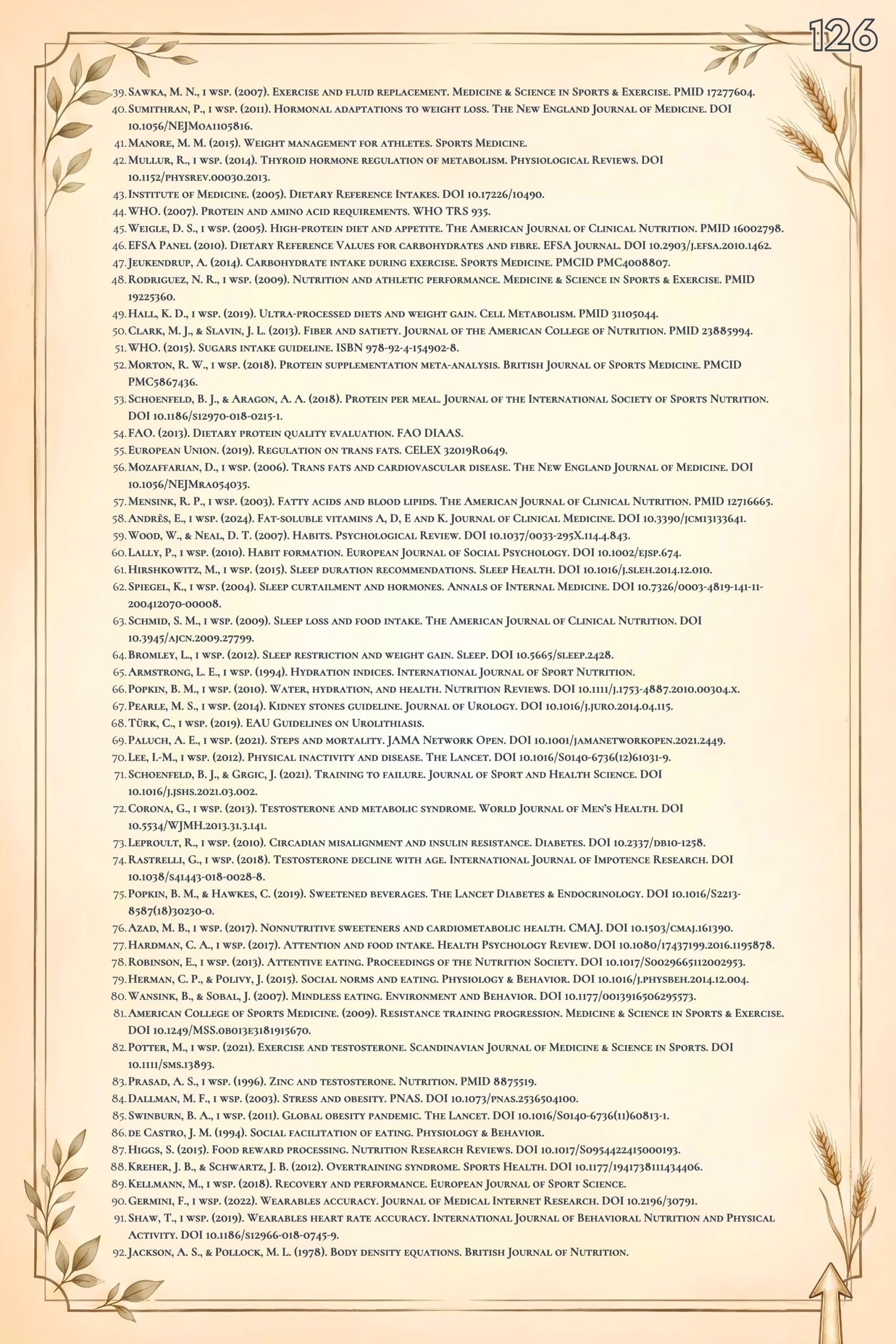 Lista badań naukowych i publikacji wykorzystanych w e-booku o redukcji tkanki tłuszczowej