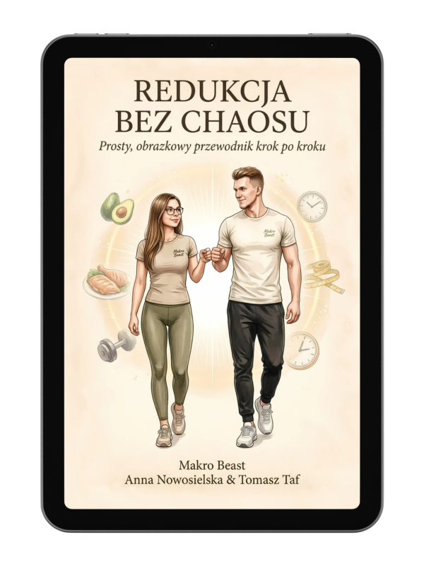 Okładka e-booka Redukcja bez chaosu Makro Beast – poradnik odchudzania krok po kroku