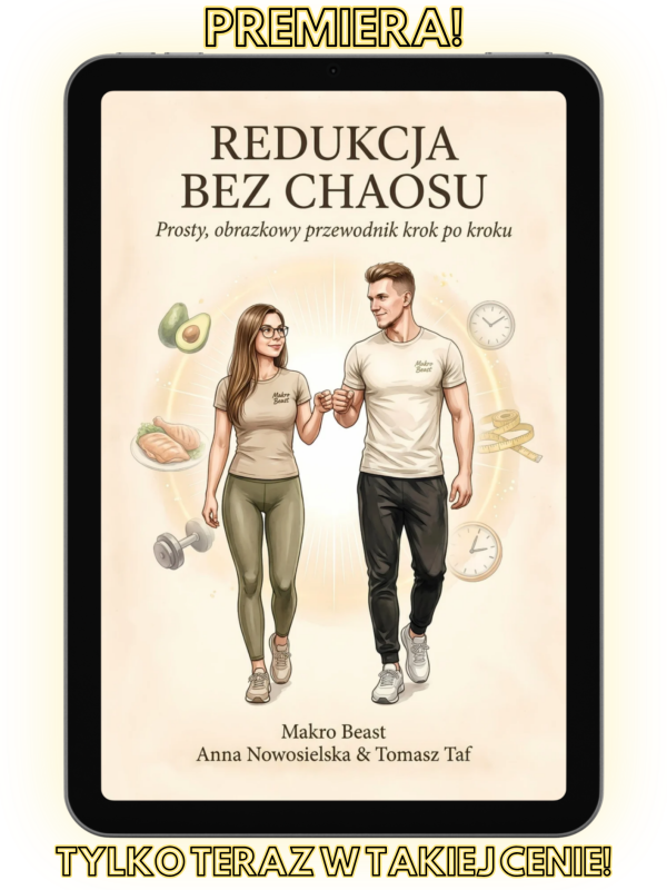 Okładka e-booka Redukcja bez chaosu Makro Beast – poradnik odchudzania krok po kroku